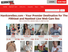 Tablet Screenshot of hardcoresex.com